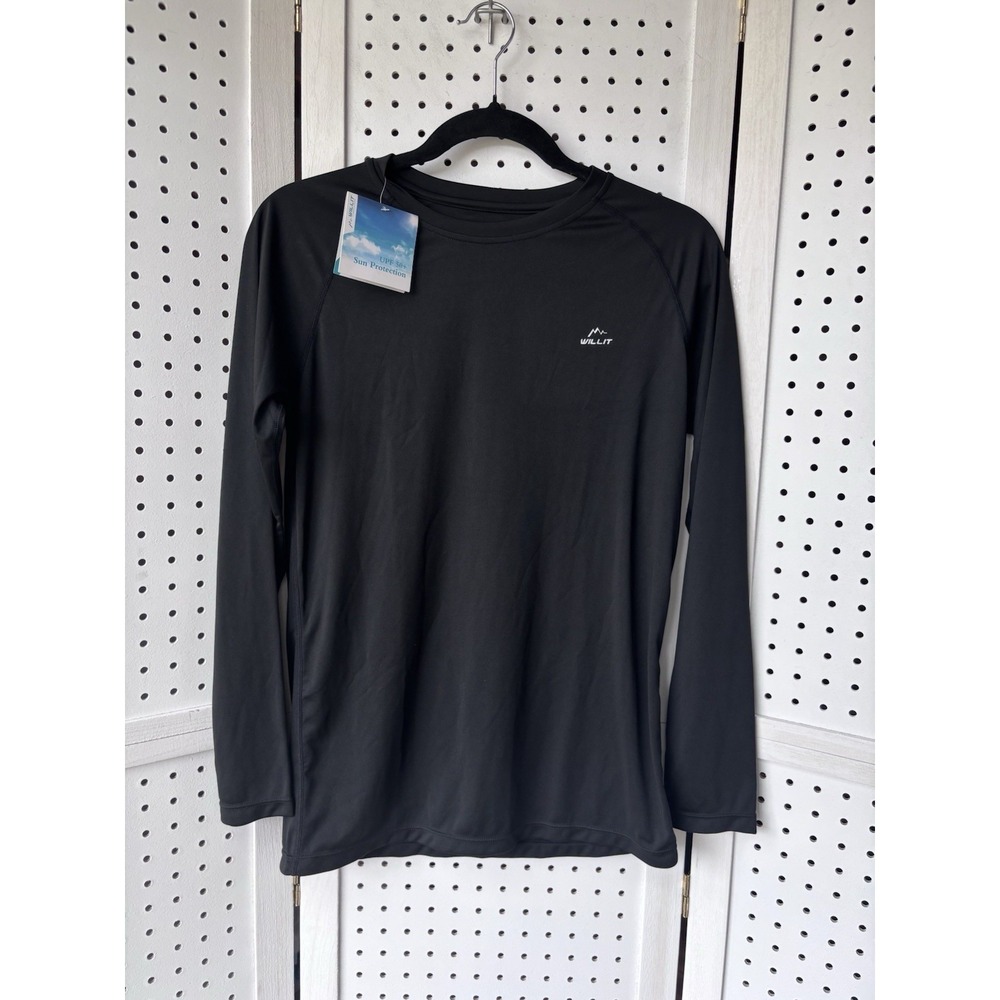 NWT Willit Kids Youth XL Black Long SLV UPF 50 Quick Dry Sun Protection Shirt